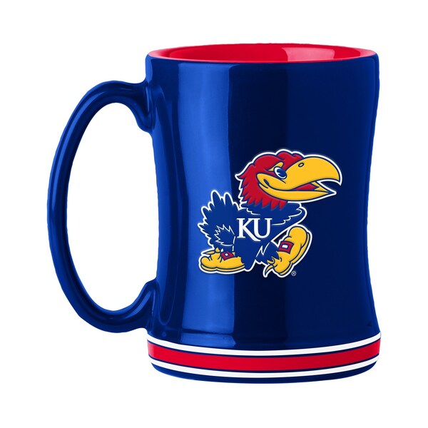 Logo Brands Kansas 14oz Relief Mug 157-C14RM - main